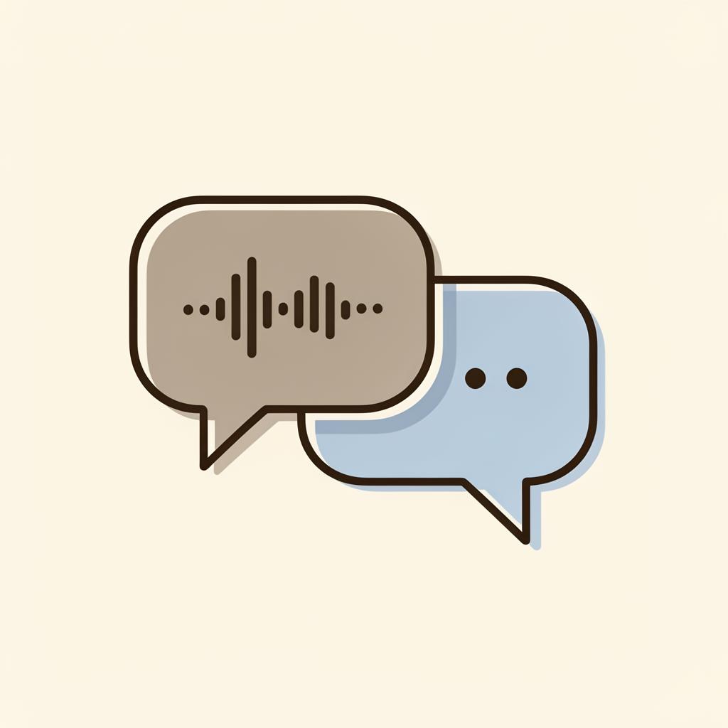 Chat speech bubbles illustration